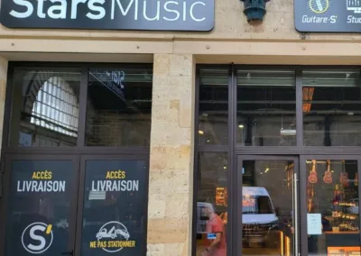 Rénovation électrique du magasin Star's Music à Bordeaux par Force Électricité, électricien Bordeaux